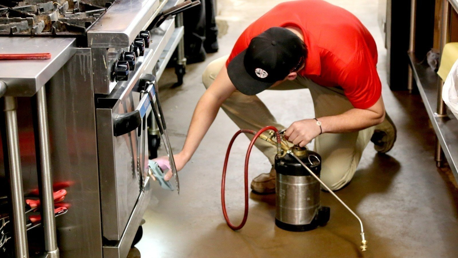 Restaurant kitchen pest control service in Gurgaon – cockroach gel baiting and rodent control for commercial kitchens